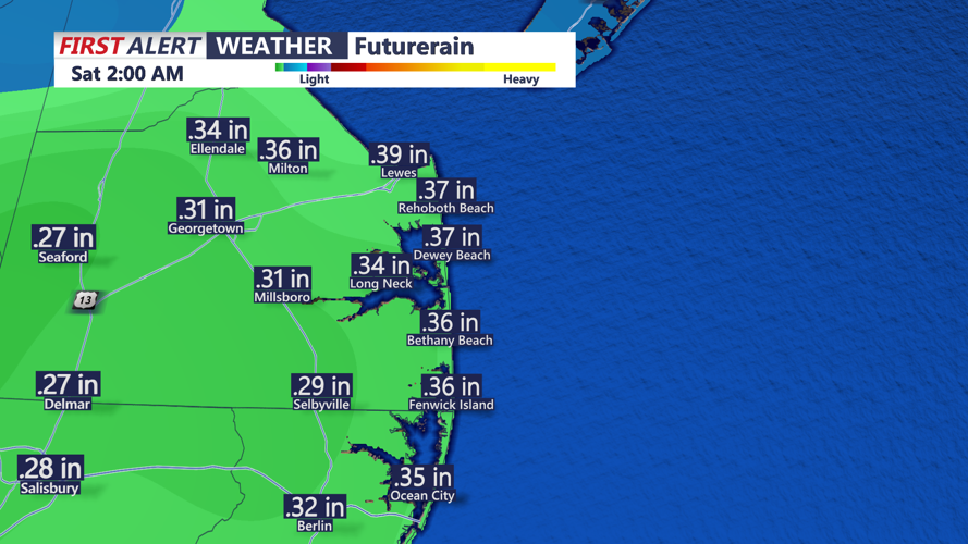 FUTURECAST OF POTENTIAL RAINFALL AMOUNTS