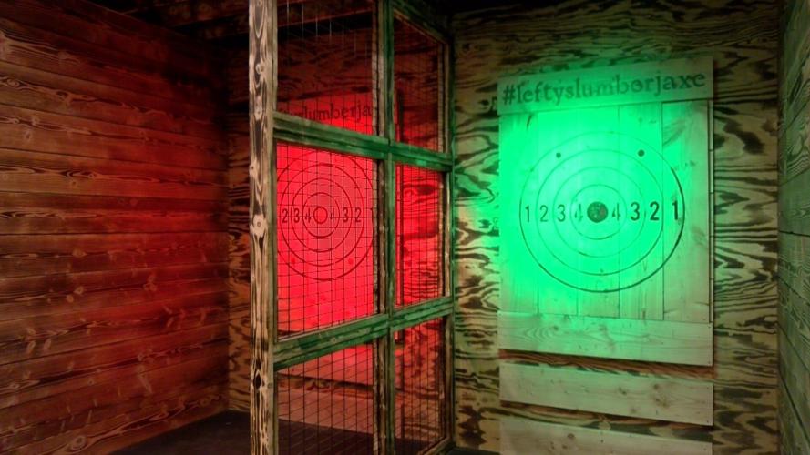 Lefty's in Lewes Swings into Axe Throwing