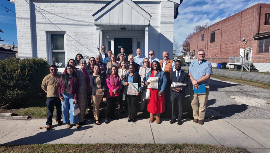 The tour gave community members and elected officials the chance to meet with business owners.