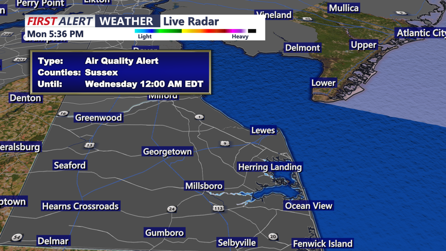 AIR QUALITY ALERT - DELAWARE