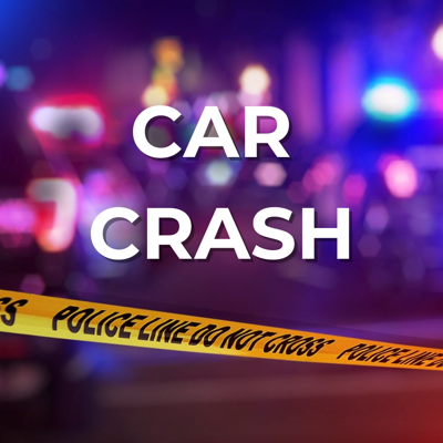 The words "Car Crash" over a graphic of police lights and police tape.
