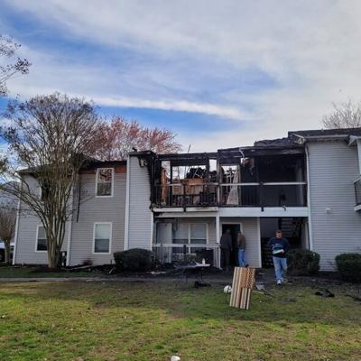 Apartment fire