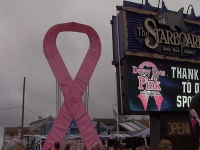 Dewey Goes Pink for Breast Cancer Awareness