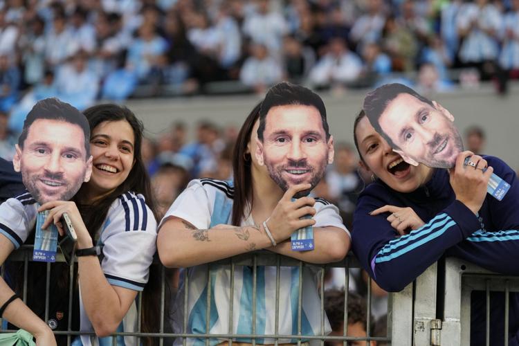 APTOPIX Argentina Messi Farewell Soccer