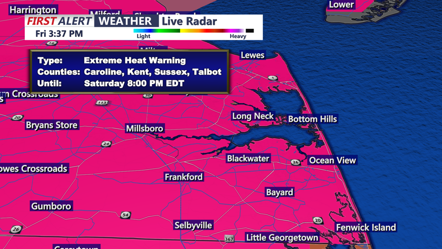 EXCESSIVE HEAT WARNING - SUSSEX