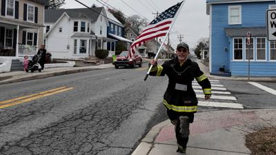 Jackson running through Milton