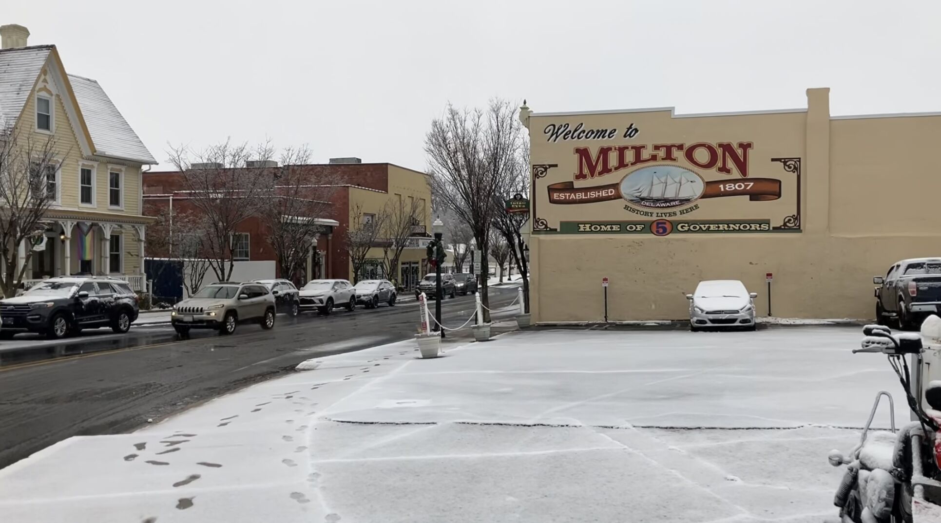 Downtown Milton Snow