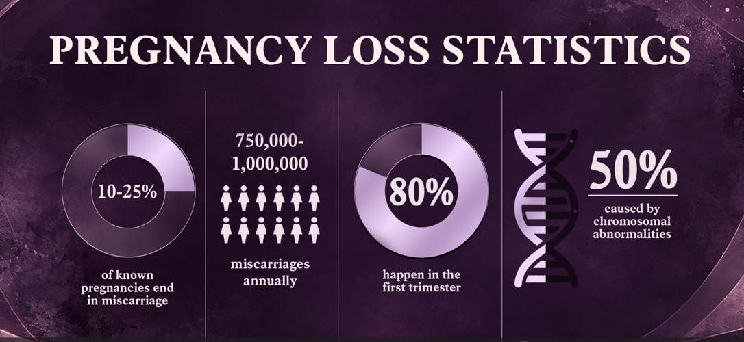 Infographic on pregnancy loss.