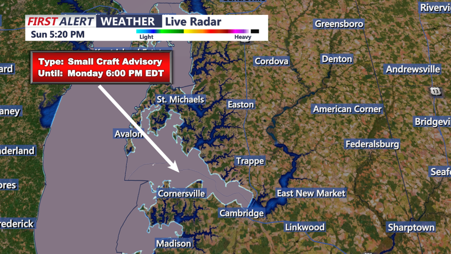 SMALL CRAFT ADVISORY - CAMBRIDGE