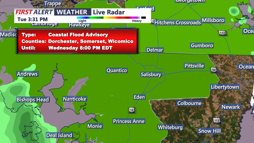 COASTAL FLOOD ADVISORY - DORCHESTER