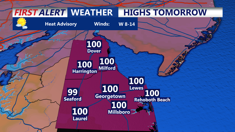 HIGHS TOMORROW