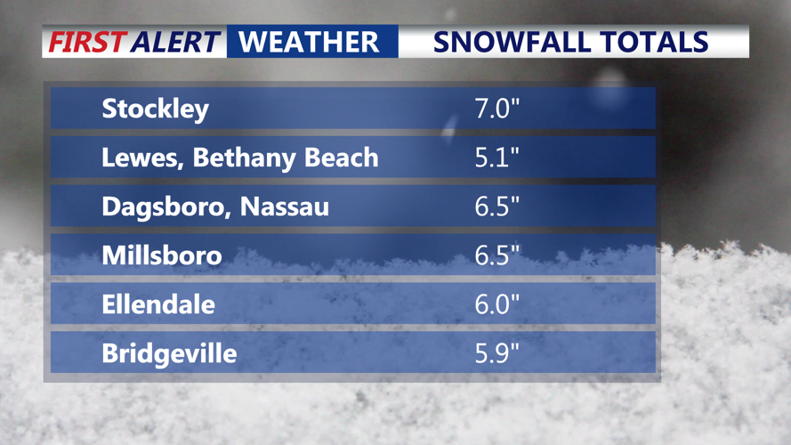 SNOWFALL TOTALS 1