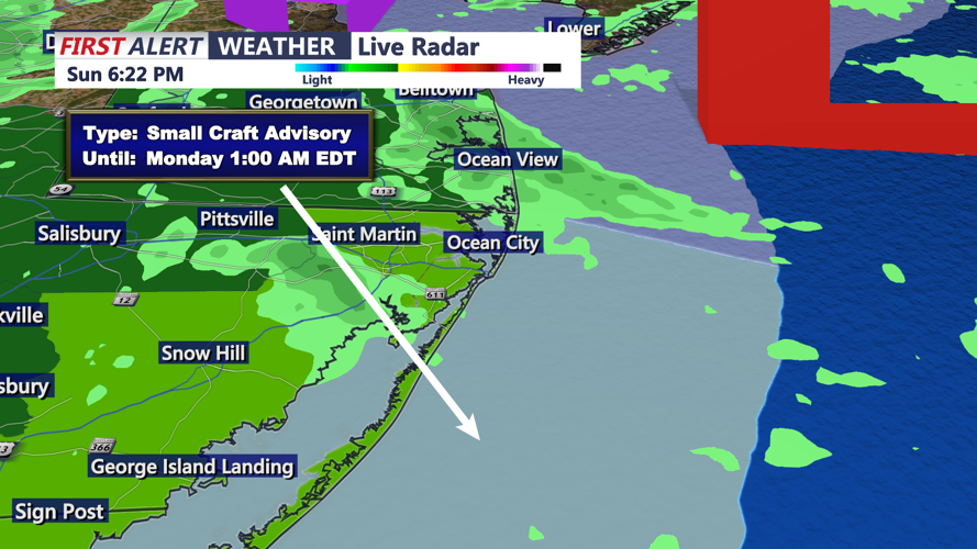 SMALL CRAFT ADVISORY- OCEAN CITY