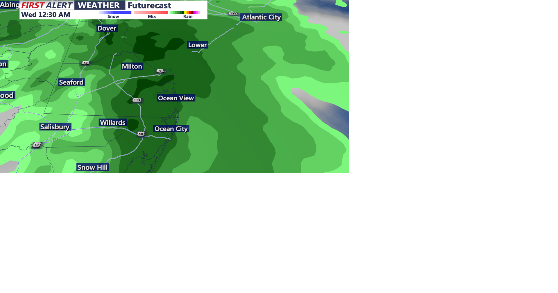 Rain and clouds dominant tonight, front brings clearing Wednesday ...