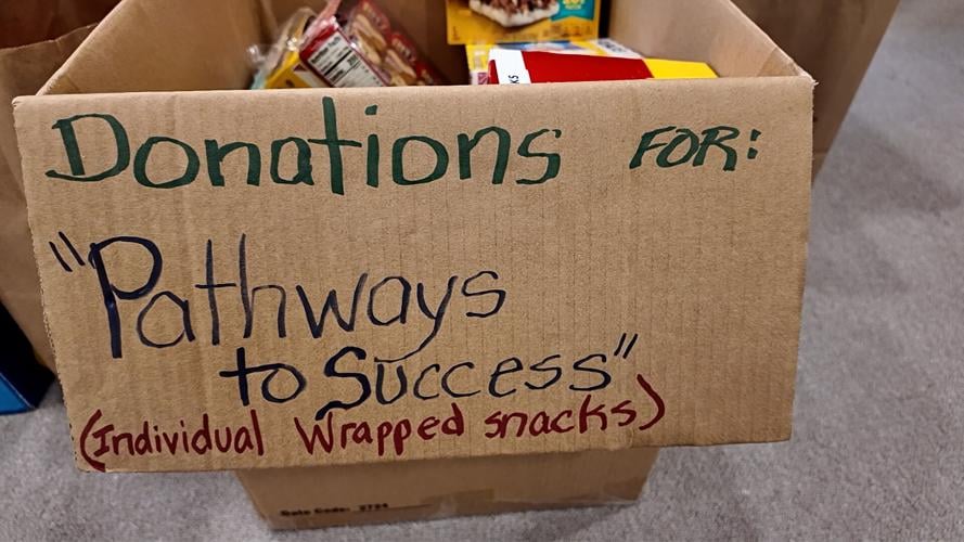 Donation box for Pathways to Success