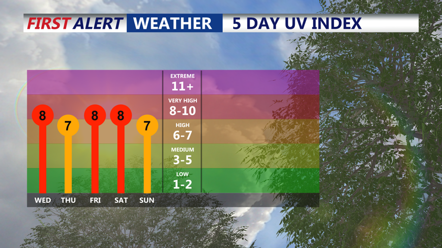 5 DAY UV INDEX