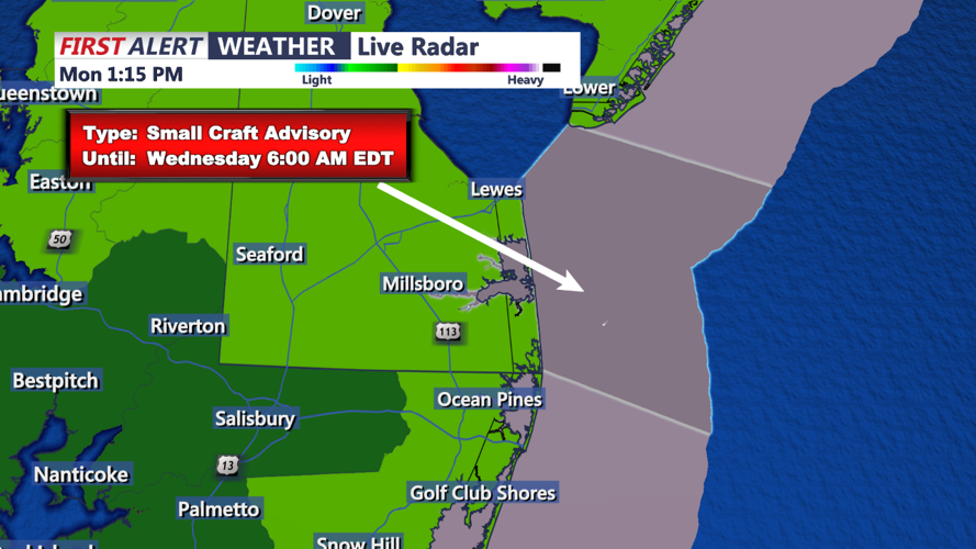 SMALL CRAFT ADVISORY - SUSSEX
