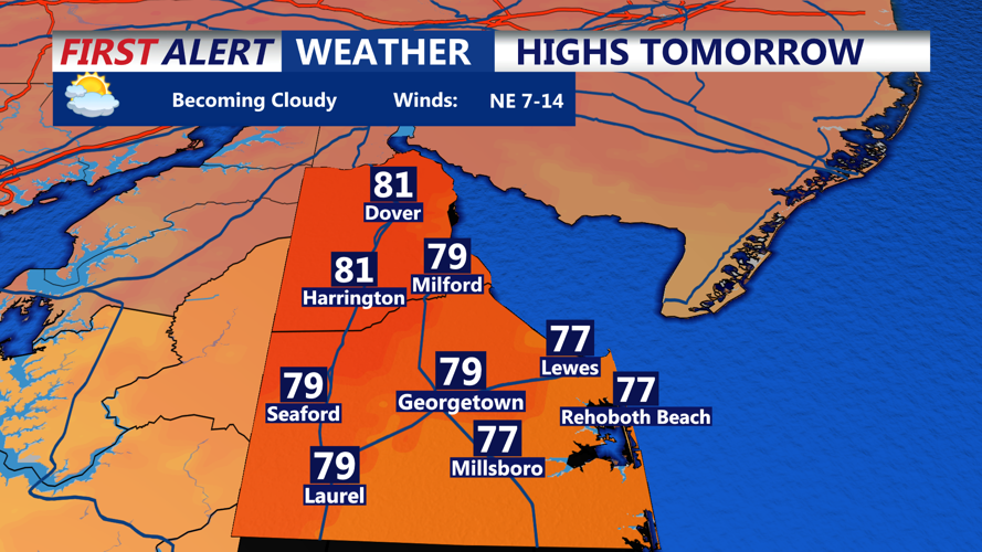 HIGHS TOMORROW SUSSEX