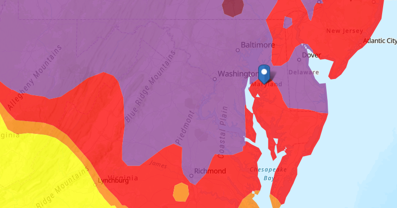 Maryland Department of the Environment announces code purple air quality in Maryland