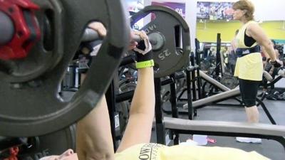 Growing Older: Women train for Delaware Senior Olympics? Weight Lifting Competition