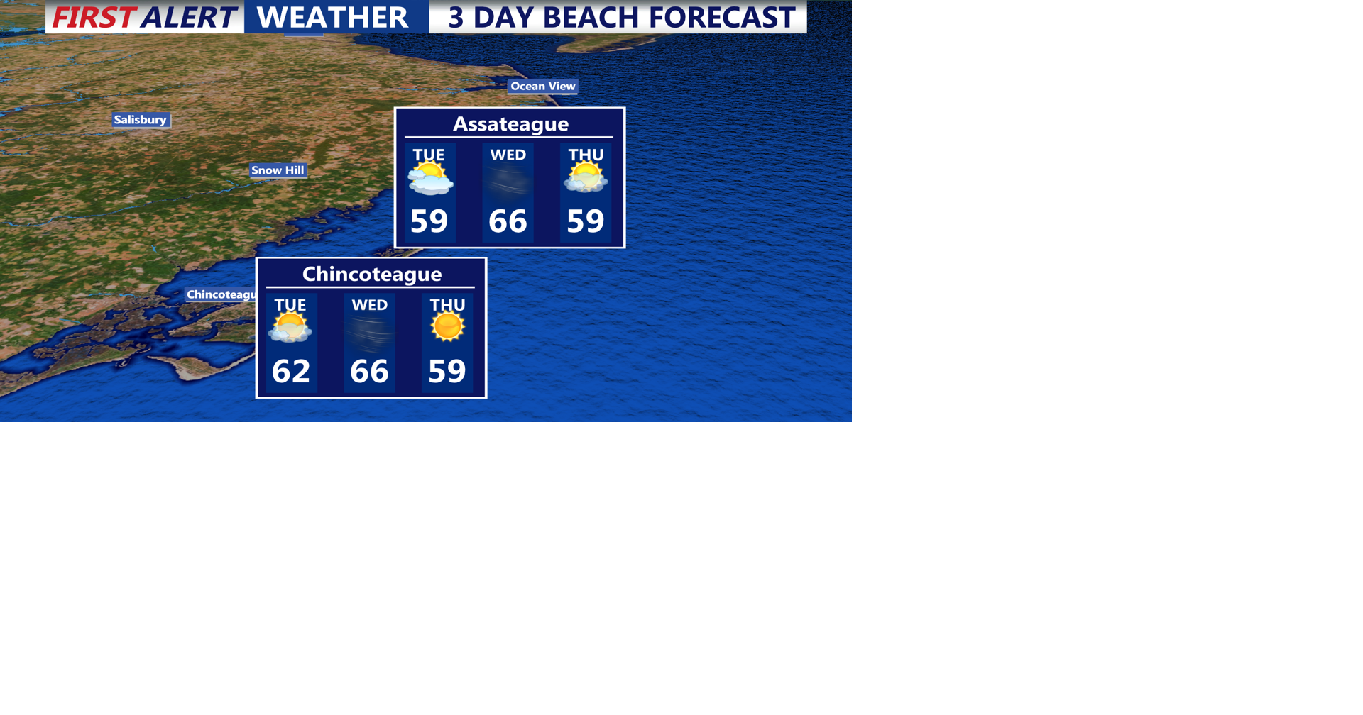 Sunny skies and seasonable temperatures return to Sussex County Tuesday ...