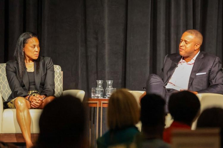 Photo Gallery: Dawn Staley, Craig Melvin speak candidly during scholarship  fundraiser, Columbia