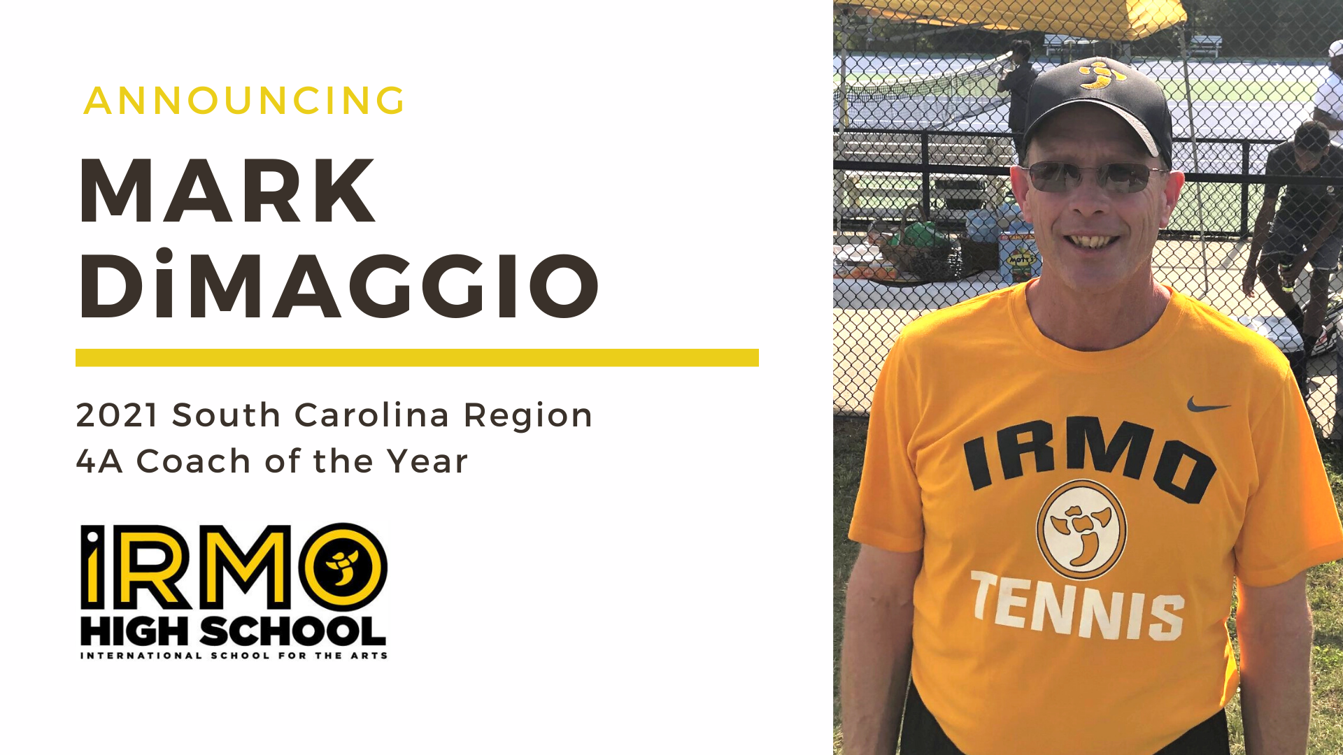 Irmo High School's Mark DiMaggio named SC Region 4A Coach of the Year