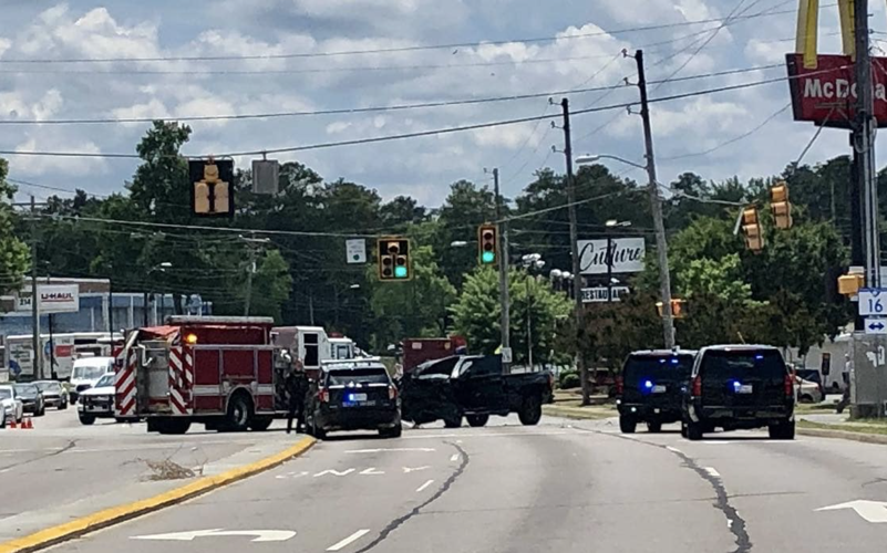 High speed police chase ends in crash on Two Notch Rd, injuries