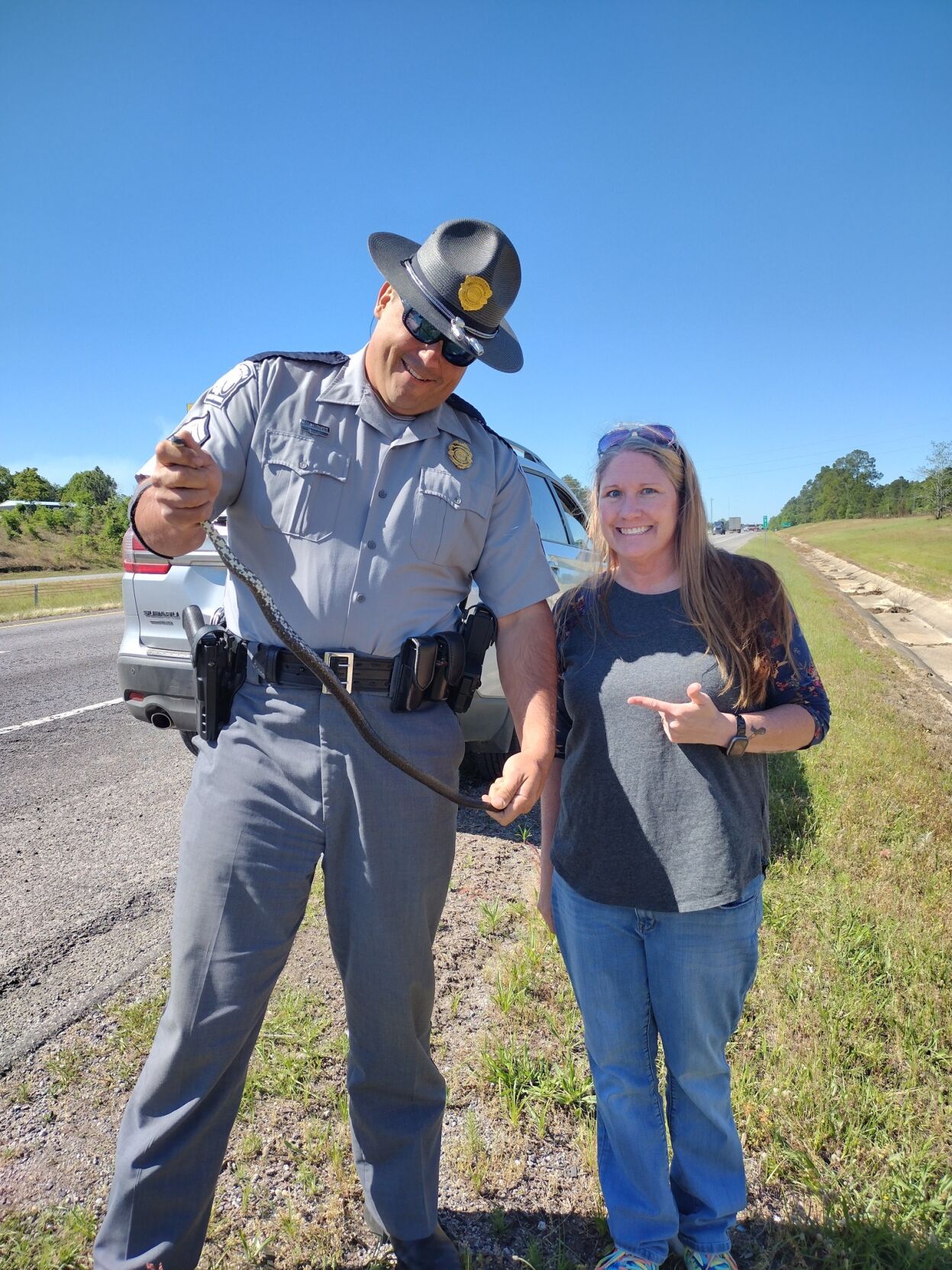 SCHP trooper to the rescue after woman finds snake in car while driving