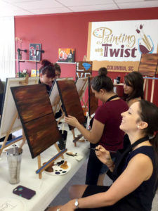 Art with a twist New paint and sip studio opens in Columbia area