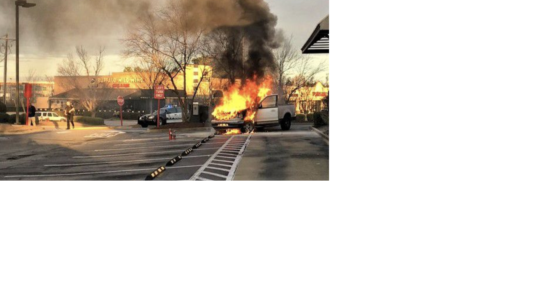 Truck catches fire at Lexington Chick-fil-A drive-thru ...