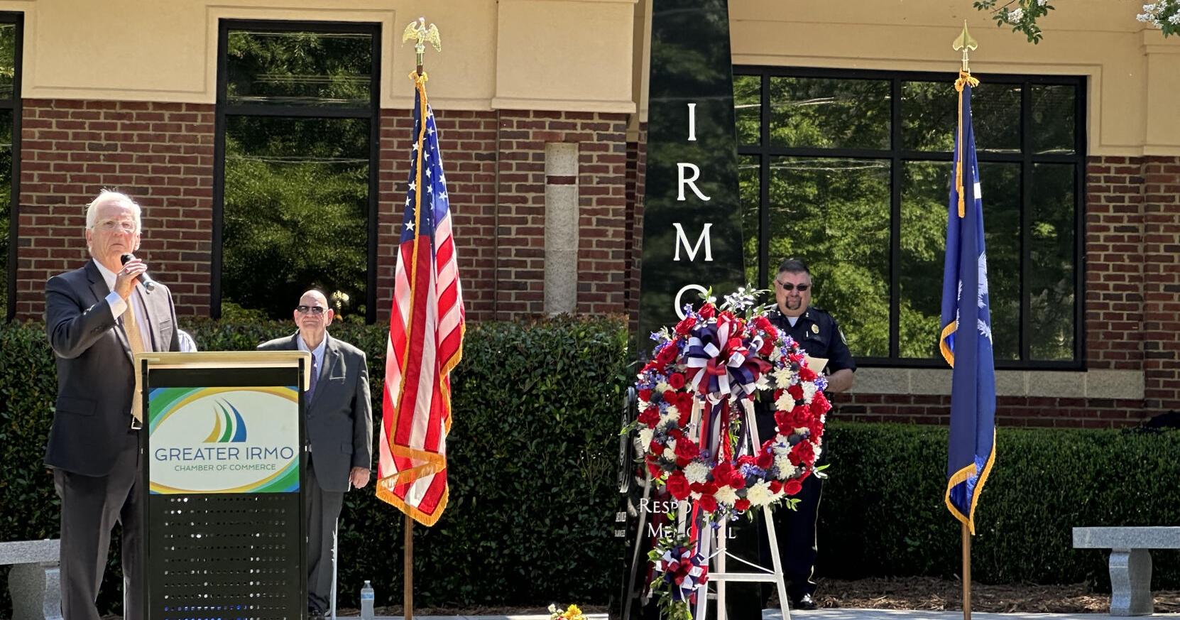 Irmo unveils First Responders Memorial - Vimarsana News