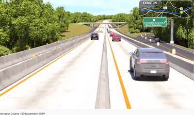 Traffic Shift To Begin On I 20 In Lexington County This Weekend