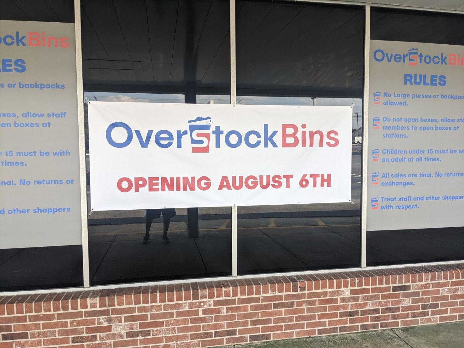 Overstock Bins relocating from Lexington to West Columbia, opening