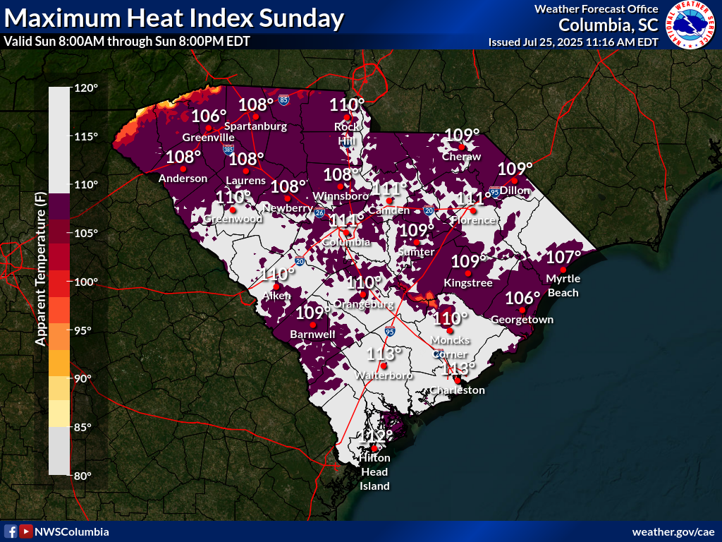 Dangerous heat and humidity predicted for the Midlands through next ...