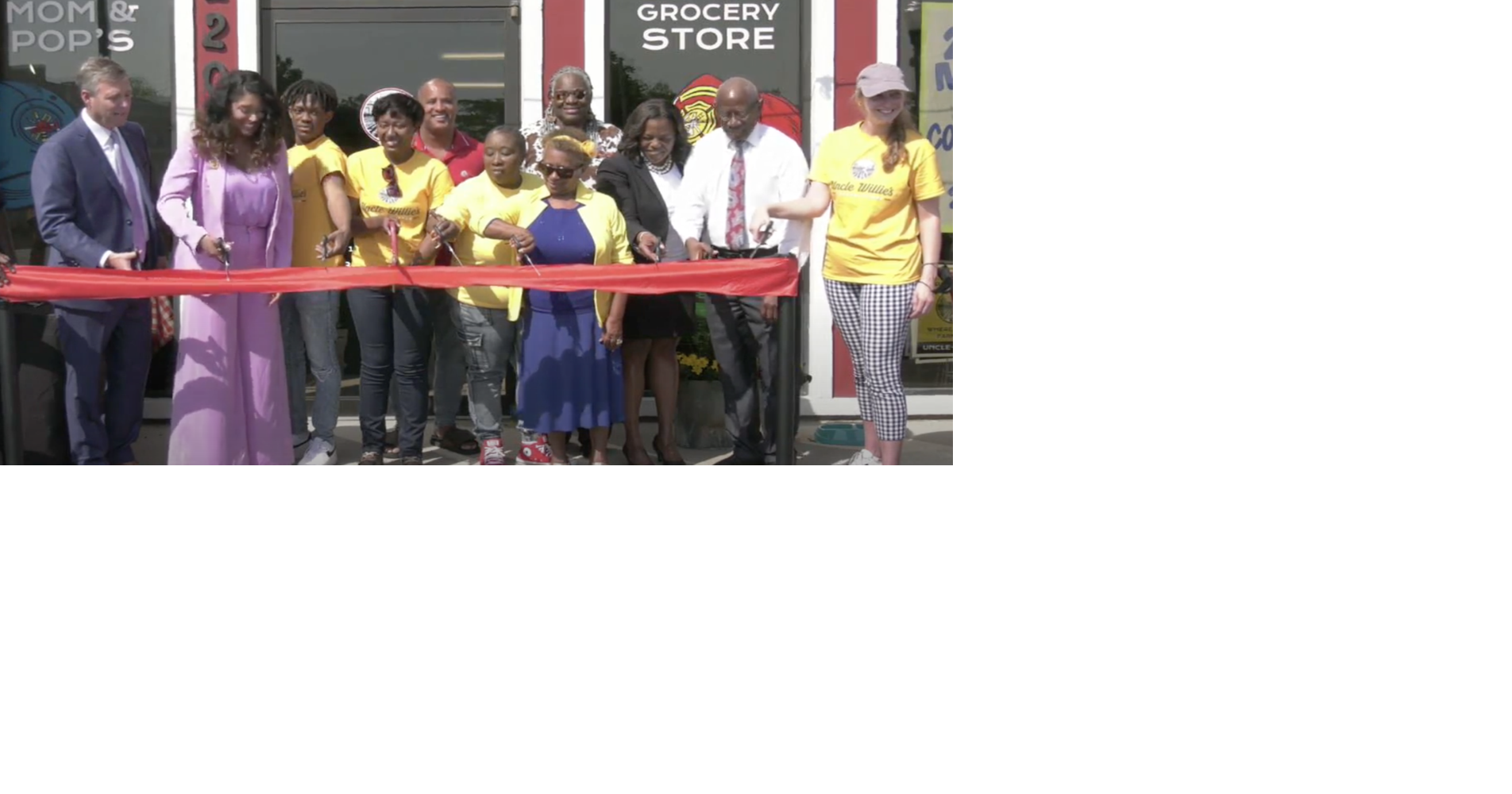 Grand Opening of Uncle Willie's Grocery Store