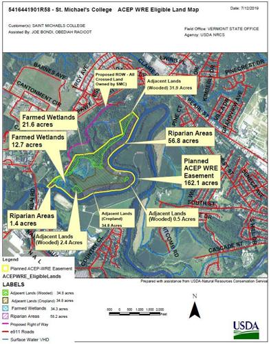 Saint Michael S College Map See How An Easement Agreement Will Prevent Agricultural Development And  Boost The Vibrant St. Michael's Natural Area | News | Colchestersun.com