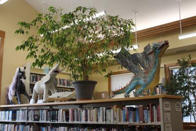 Burnham Memorial Library interior stock