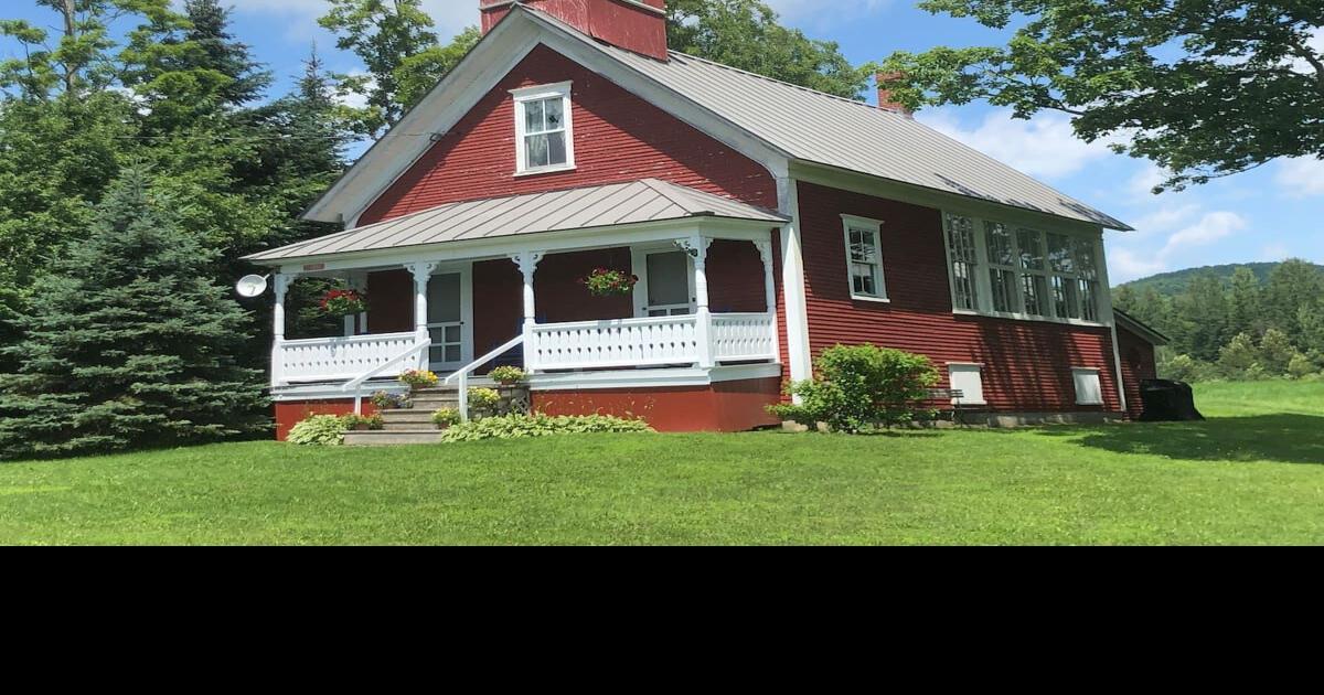 You can stay in this cozy and historical schoolhouse in Craftsbury