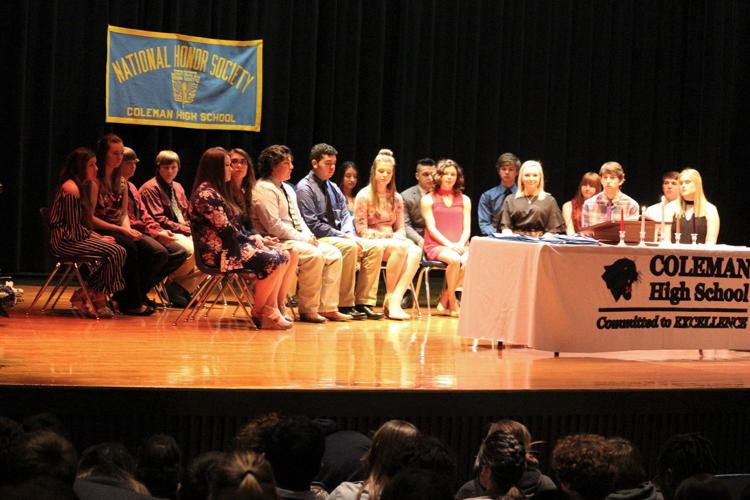 Coleman High School NHS Induction Ceremony Photos