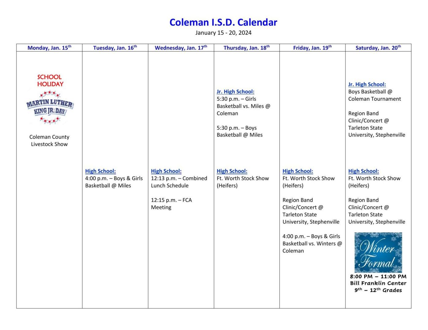 CISD Calendar