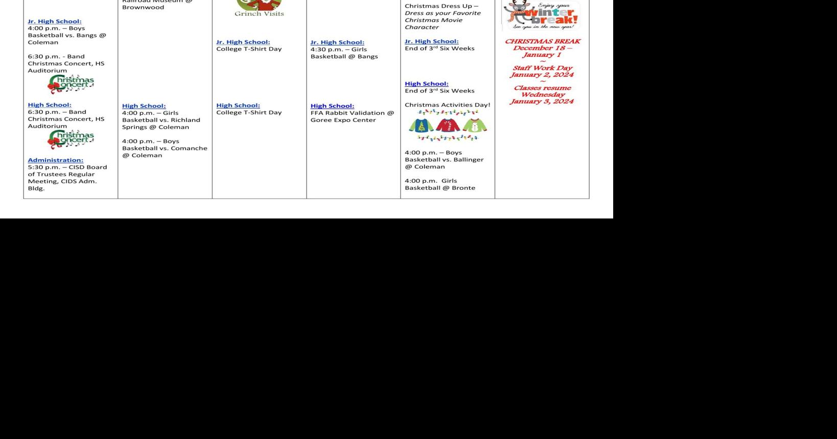 cisd calendar