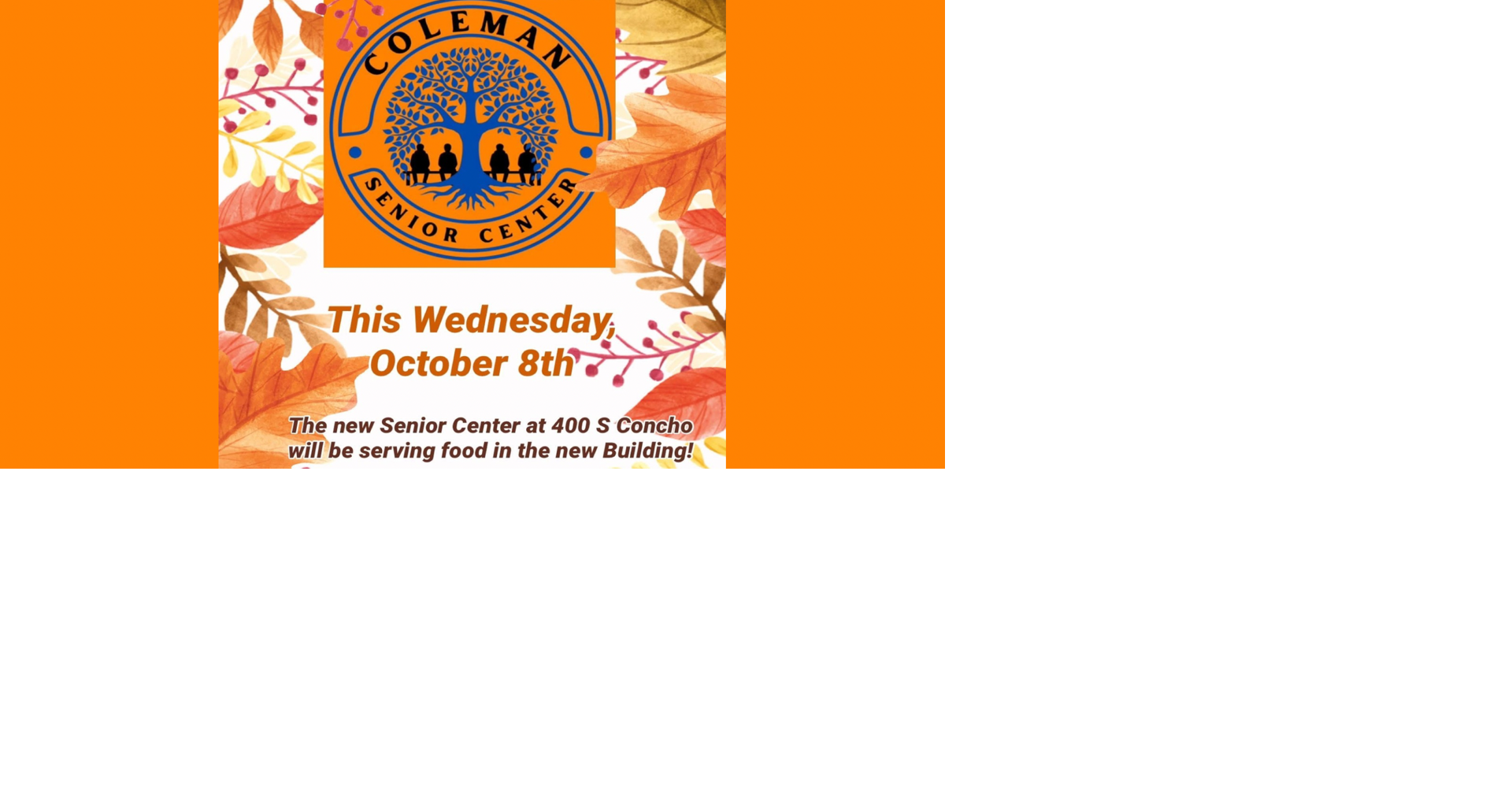 New Senior Center Location Set for Opening This Wednesday, Oct. 8th ...
