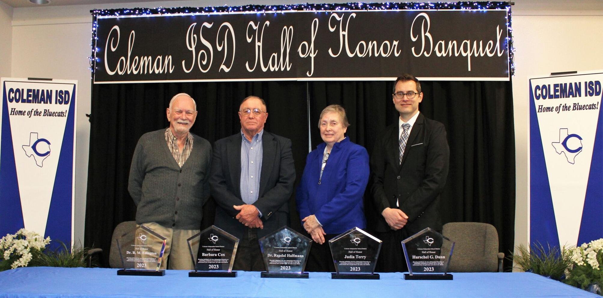 Coleman ISD Hall of Honor Five New Inductees News