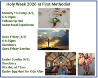 First Methodist Coleman Announces Holy Week Schedule | Church News ...