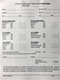 Coleman Junior Rodeo Friday Results Continues Saturday News Colemantoday Com