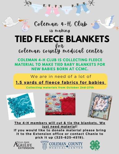 4-H Community Service Project - Fleece Blankets