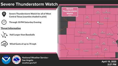 US National Weather Service Issues Sever Thunderstorm Watch Through ...