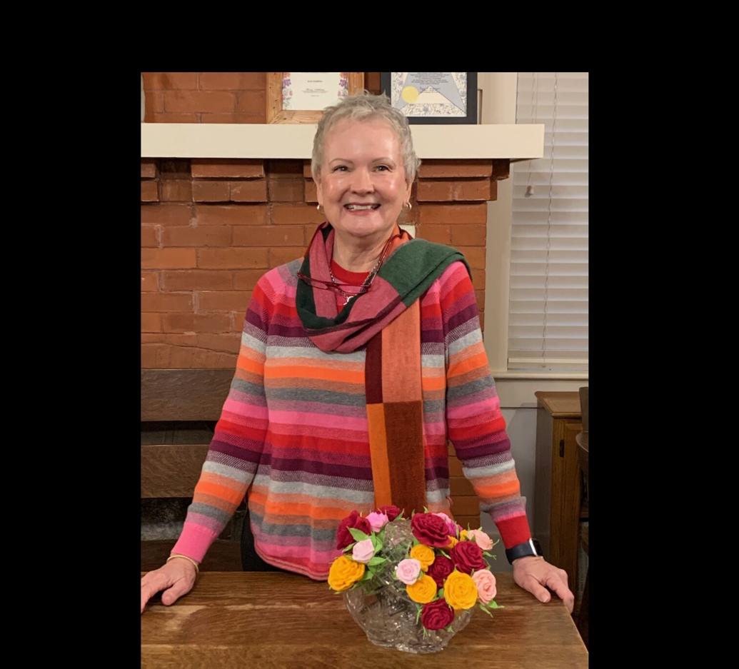 Garden Club Hears "Crepe Paper Flower Creations" Presentation to Start