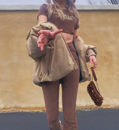 Lila DiPalo Showcases Her Brown outfit | 